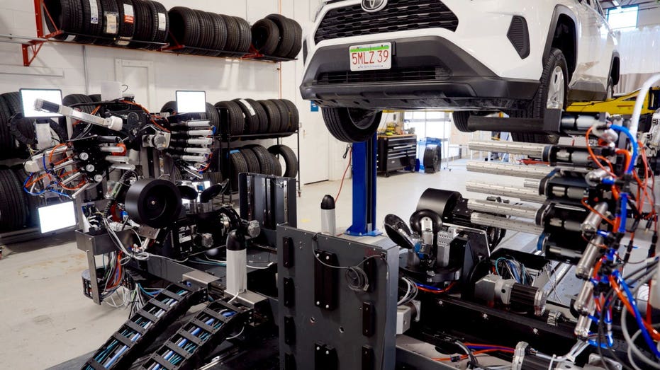 AI robot changes your tires and balances them too Education QLD